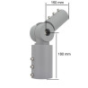 Universal black dimmable bracket for LED lamppost