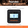 Affichage digital MT50 pour contrôleurs EpSolar LS, BN et Série A