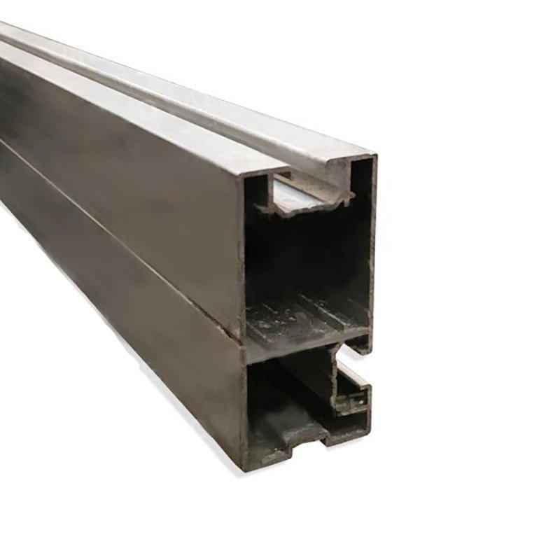 Rail en aluminium de 80x40 mm