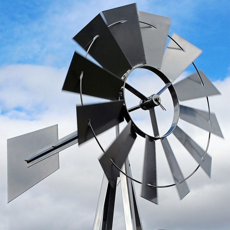 2.04 Ruota A Vento Doppia In Metallo Con Picco A Terra - Foto 4