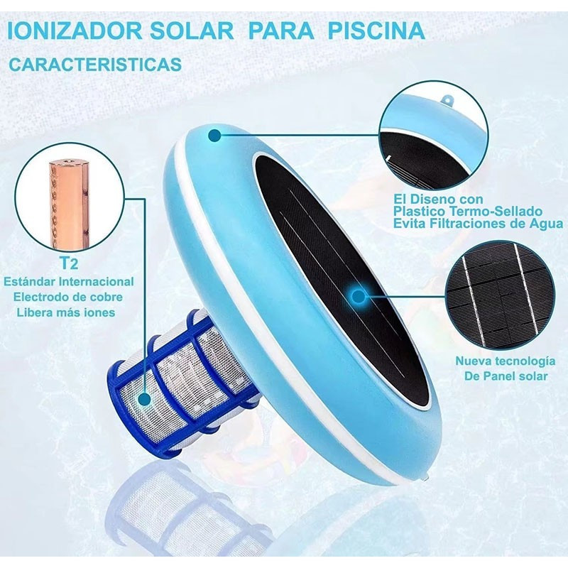 IONIZZATORE EFFICIENTE PER Piscina con Rame e Argento Facile Installazione EUR 104,60 - IT