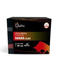 Batería de litio OLALITIO LiFePO4 12.8V 560Ah
