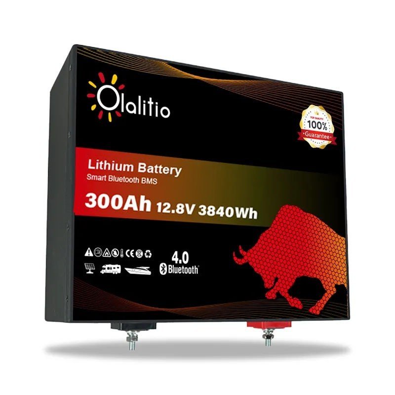 Batería de litio 300ah 12v LiFePO4-Bluetooth-BMS-Olalitio