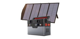 with 1 x 140W Foldable Solar Panel for Emergency, Camping, Outdoor,