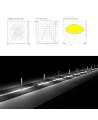 Professional solar street light UFO 100W