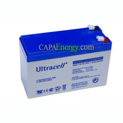 Batteria solare AGM Ultracell 12V 7Ah. 