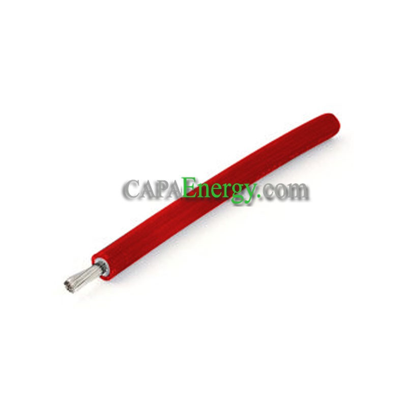 Cable solar 1X4mm² rojo (vendido por el medidor)