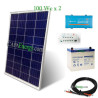 Kit solar 200Wc  mono - 55Ah - 250VA