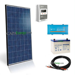 Kit solar 260W poly - 100Ah - 250VA