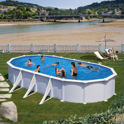 Swimming pool ATLANTIS: Oval 800 x 470 x 132 cm - KITPROV818